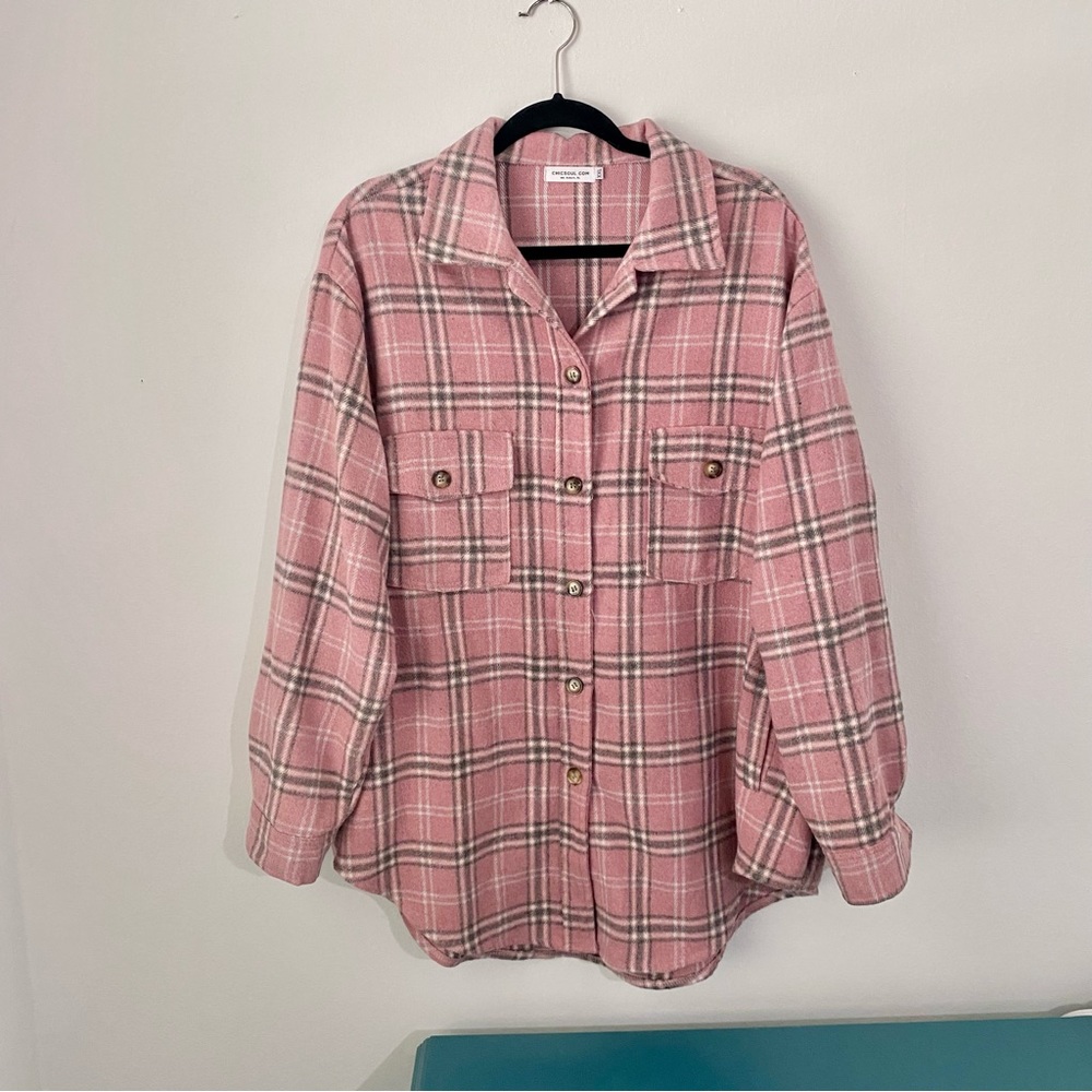 Pink Shacket - Chic Soul